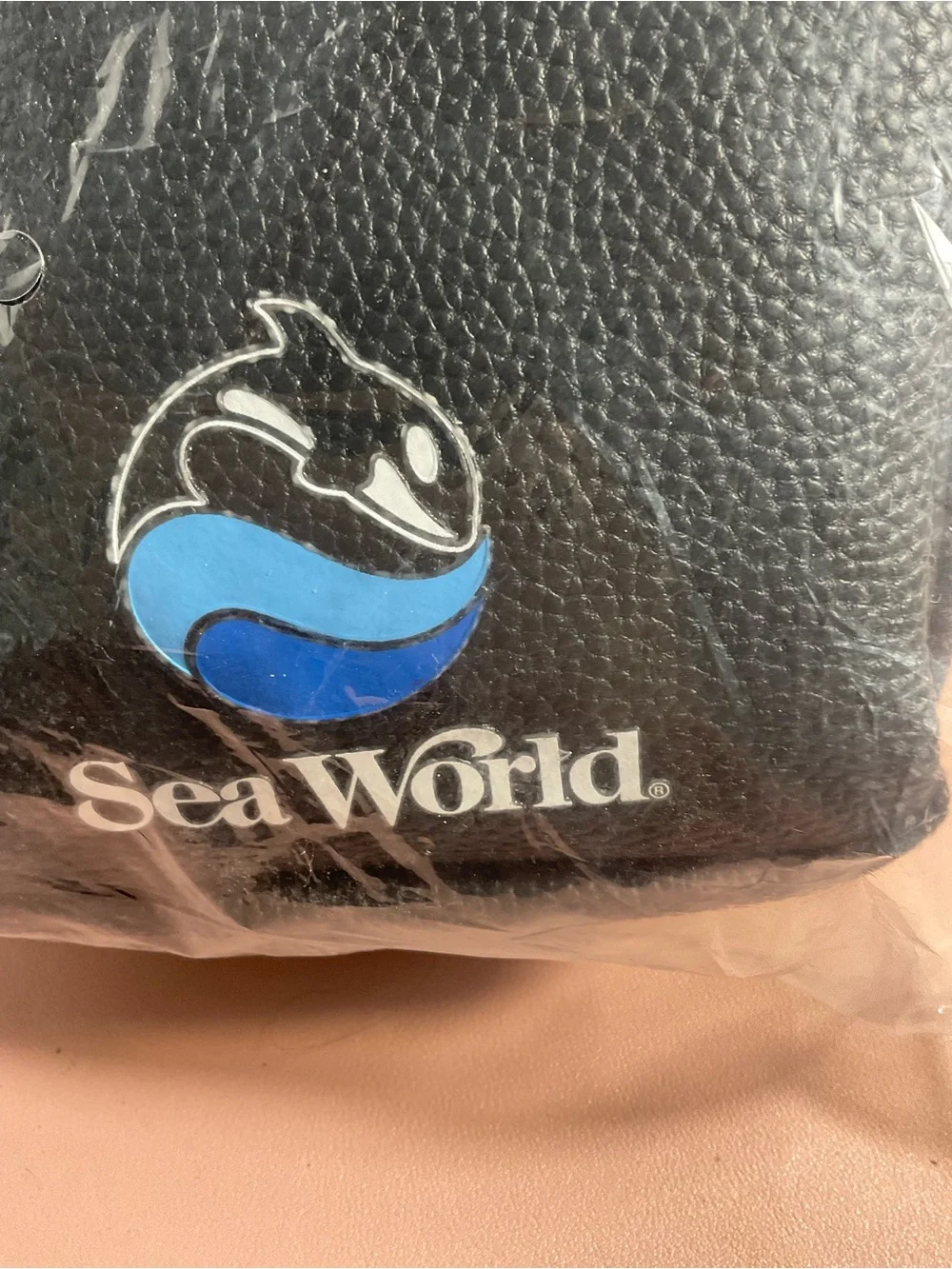 Black Leather-like Sea World Backpack